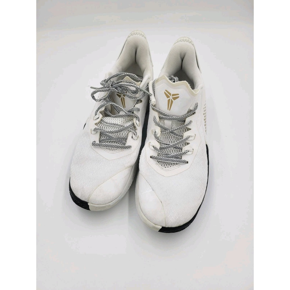Nike Kobe Mamba Fury White Metallic Gold Men's Size 9.5